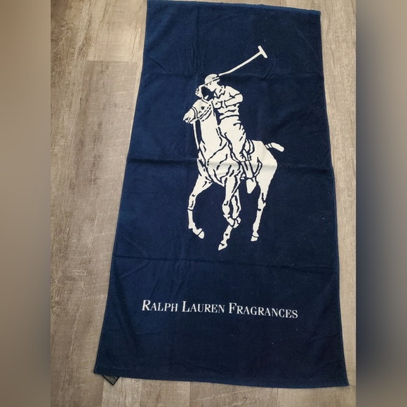 Ralph lauren Navy Blue beach towel - Picture 1 of 2